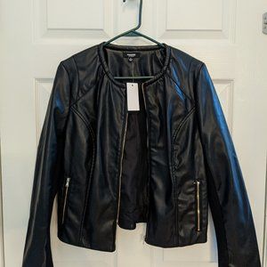 Premise Women's Black Faux Leather Jacket NWT - M